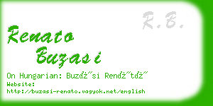 renato buzasi business card